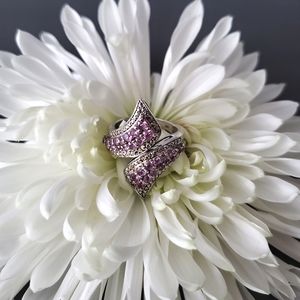 Sappelle • Pink Sapphire & Diamond Statement Ring